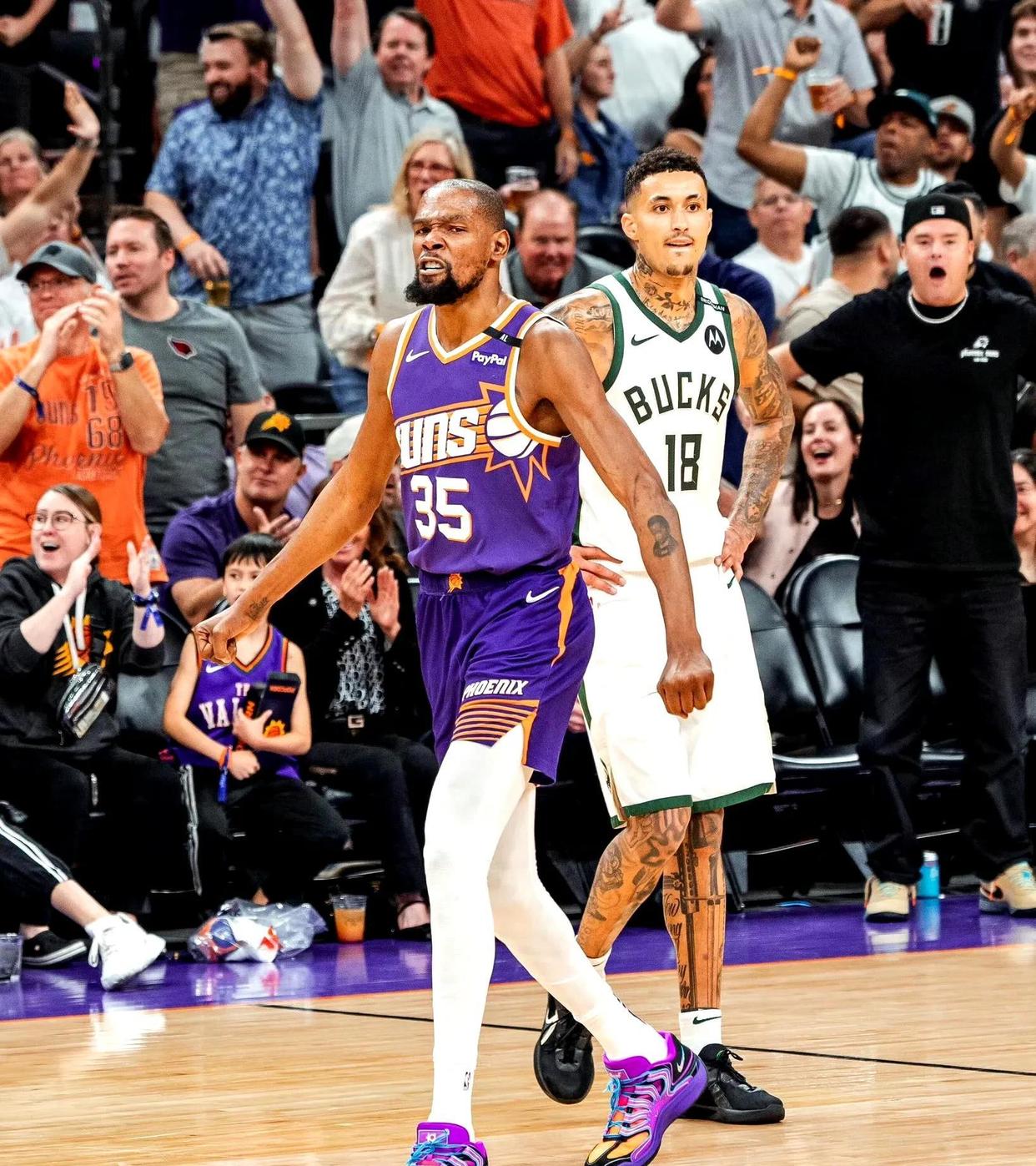 雄鹿队大胜太阳队，取得七连胜